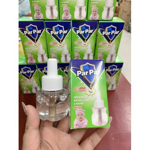 Tinh dầu đuổi muỗi parpar loại 480h màu xanh