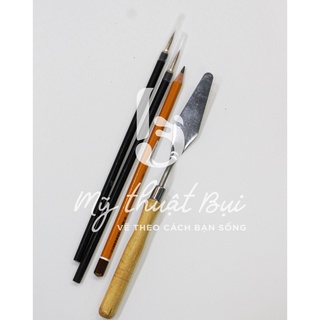 {Mỹ Thuật Bụi} COMBO Họa cụ MÀU ACRYLIC.