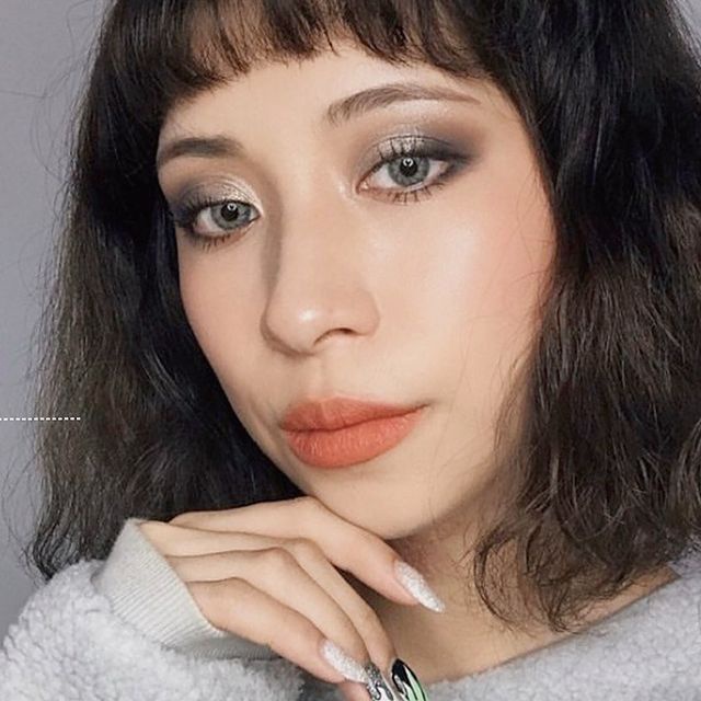 &lt;Lens  giãn nhẹ màu xám  vân xáy cá tính&gt;Kính áp tròng Hàn Quốc BLUE EYES TIAM GRAY - Lens cận thời trang made in korea