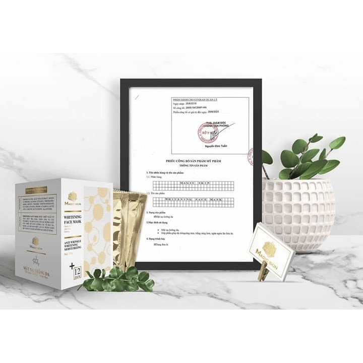 MẶT NẠ  DỊCH YẾN CẤY PHẤN TRẮNG DA MAGIC SKIN