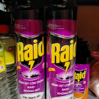 Bình xịt côn trùng Raid không mùi 600ml