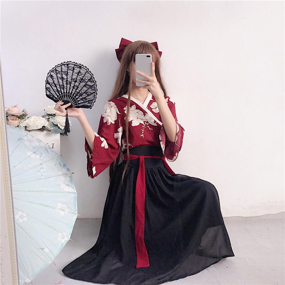 QQMALL Bộ Hán Phục Phong Cách Trung Hoa Xinh Xắn Cho Nữ