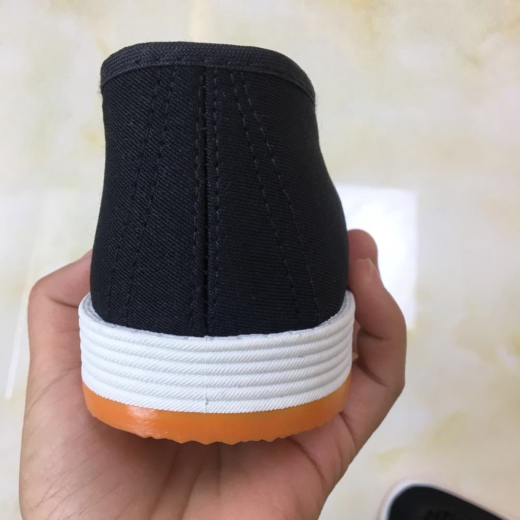 Giày Vải Oxford Màu Đen Mũi Vuông Thời Trang Xuân Thu