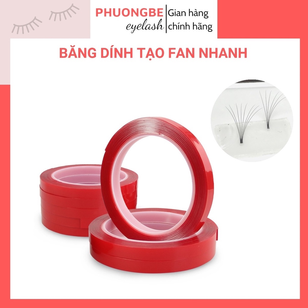 Băng dính tạo fan mi băng keo dán móng up nailbox