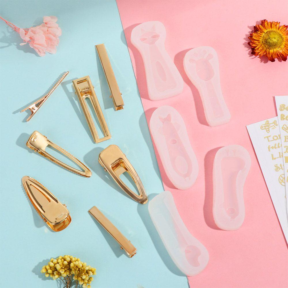 Khuôn Làm Kẹp Tóc Bằng Nhựa Resin Thủ Công DIY