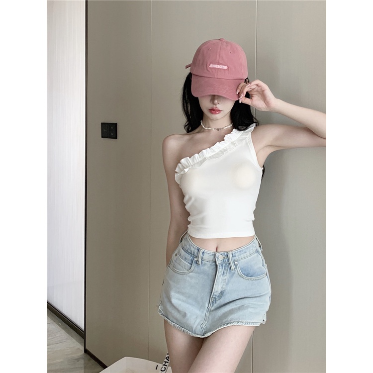 Áo Ngắn Trễ Vai Xẻ Tà Mùa Hè Mới