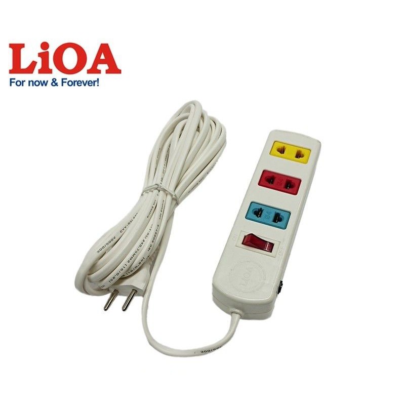 [PHỔ THÔNG] Ổ cắm kéo dài LIOA - Bảo vệ quá tải bằng Aptomat (CB) - 3S3/4S3/6S3 - Chính hãng