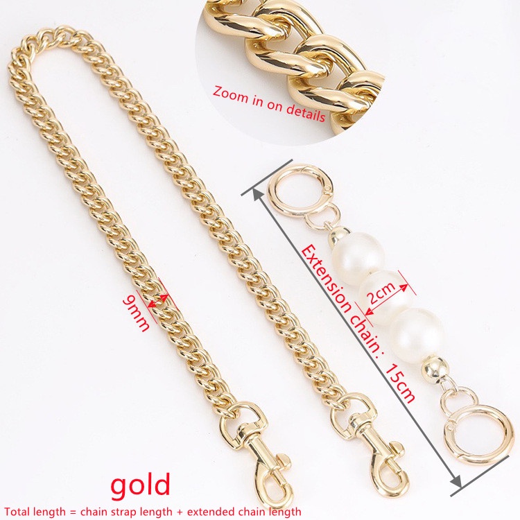Dây Xích Bằng Kim Loại Màu Vàng Chuyên Dụng Cho Túi Xách Nữ