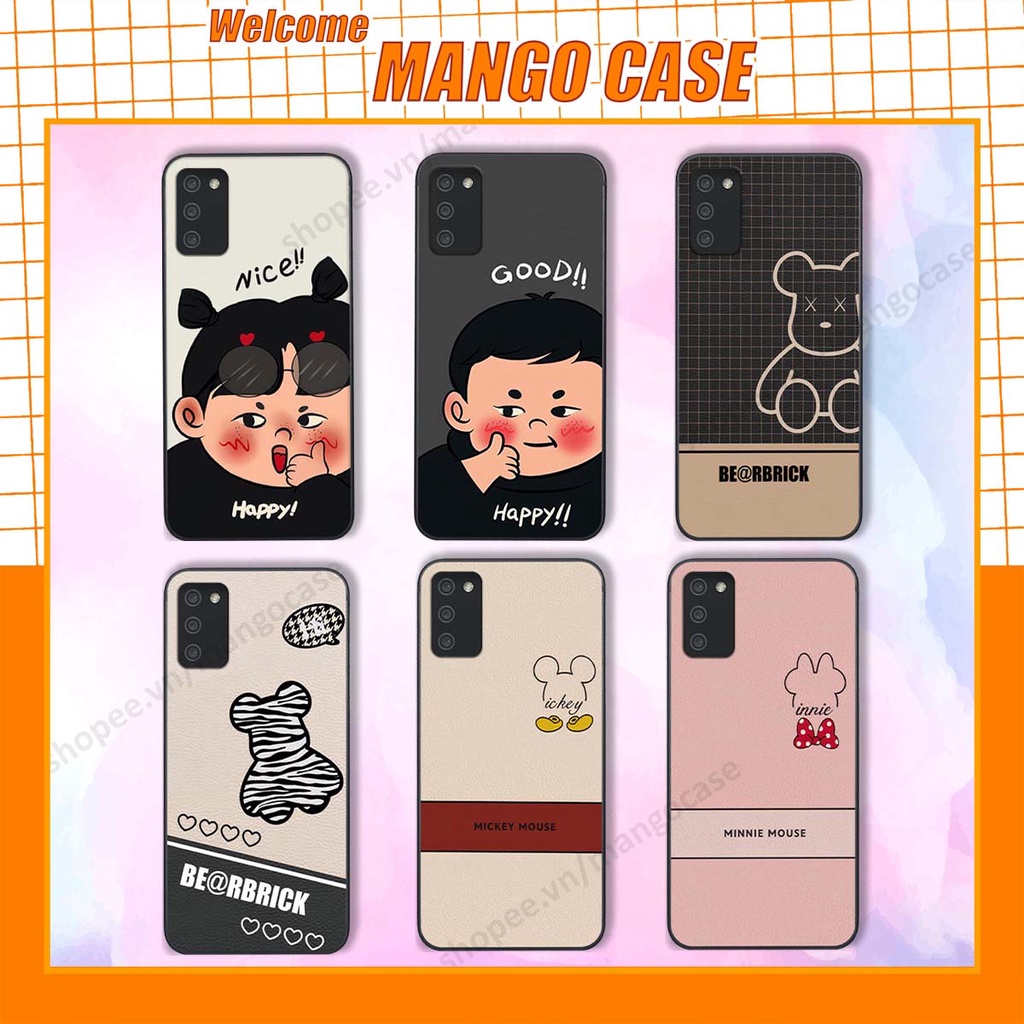 Ốp lưng Samsung A02s / A03s in hình happy nice, bé gấu đáng yêu