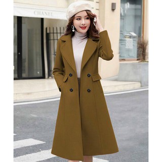 Áo khoác dạ dáng dài phối túi siêu xinh - 4mtt430265
