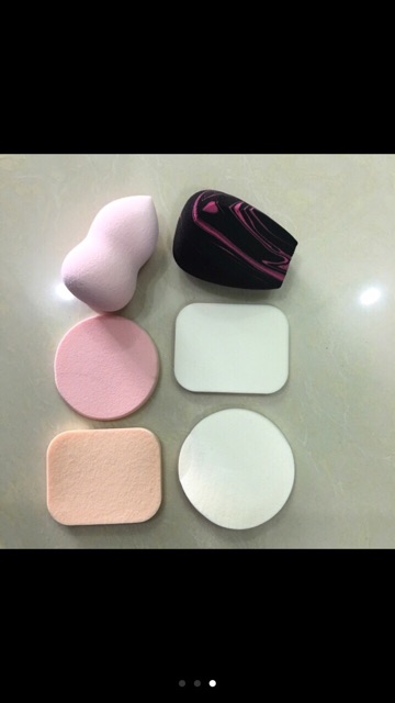 SET 6 BÔNG PHẤN TRANG ĐIỂM