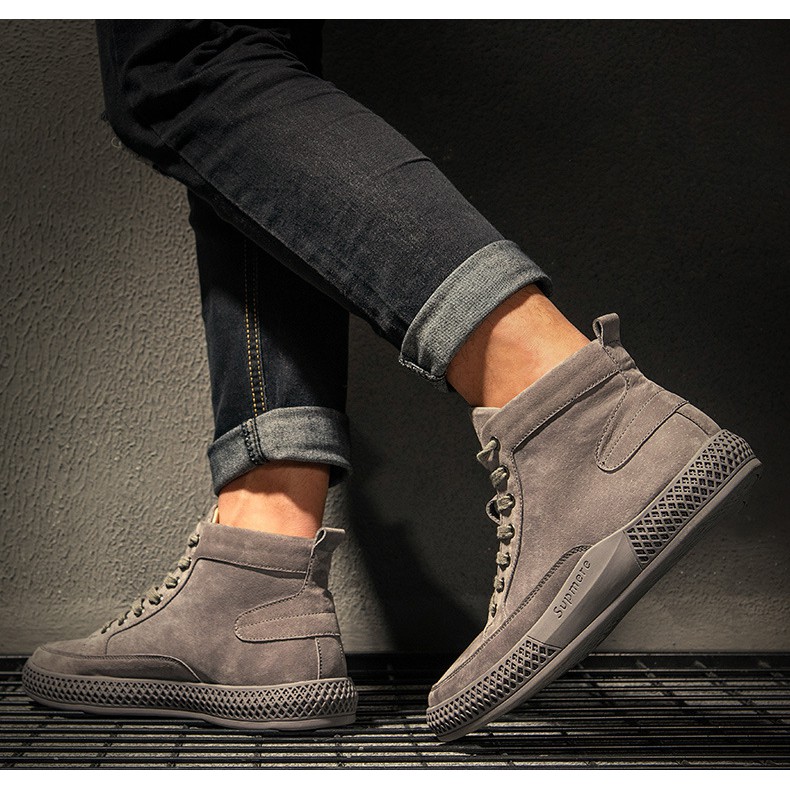 Giày boot nam da lộn cổ cao HOT 2019 | BigBuy360 - bigbuy360.vn