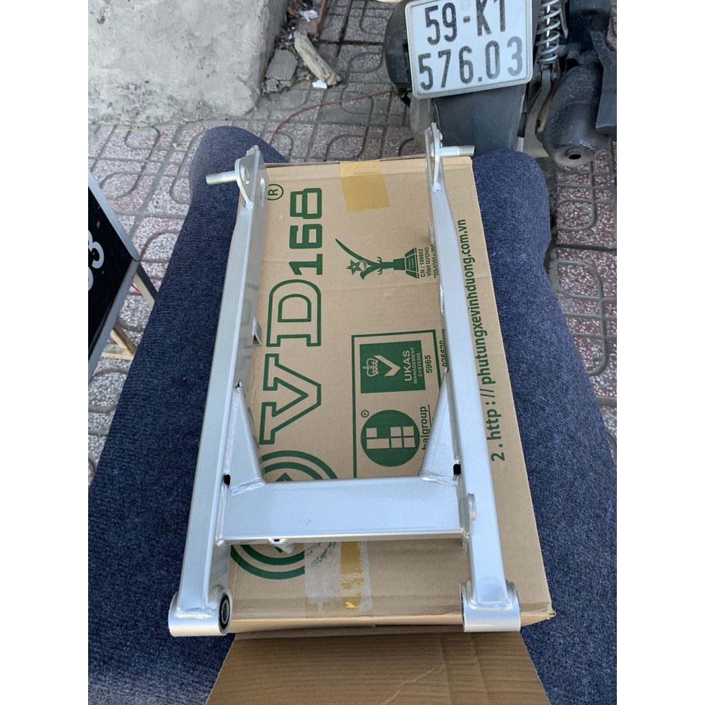 Gấp Wave VD168 chính hãng màu bạc gắn như zin cho wave nhỏ, tặng kèm cao su gấp