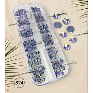 Đá nail chân lưới 16 khía nail crystal đính móng angelica