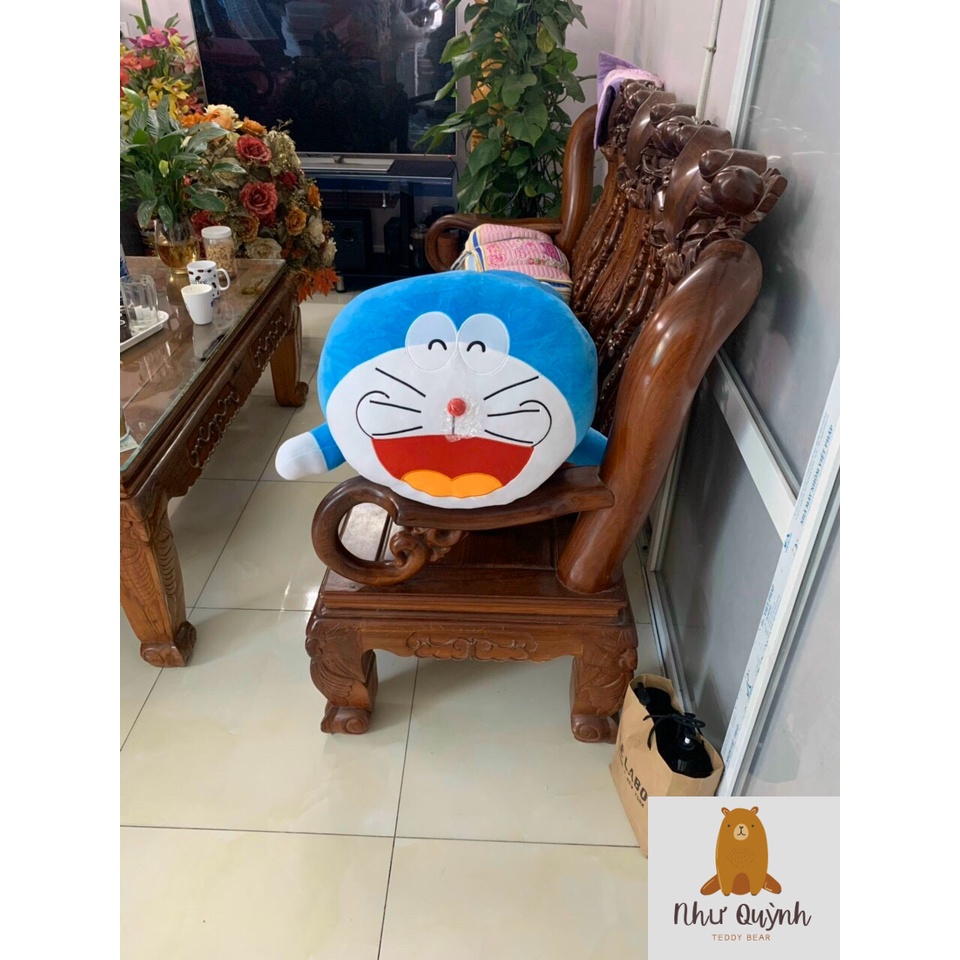 Gối Ôm Gấu Bông Doraemon Đáng Yêu Vải Nhung Co Dãn 4 Chiều Hàng Cao Cấp Kích thước 60cm 80cm 100cm 120cm 140cm