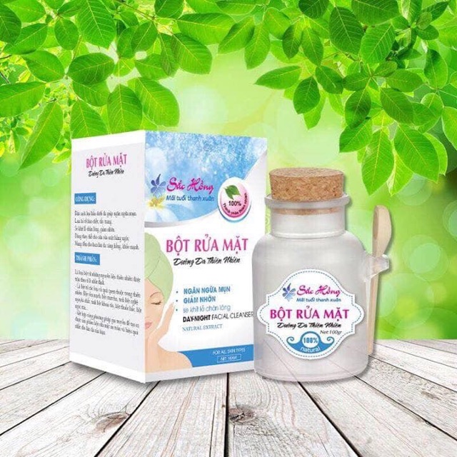 Bột rửa măt sac hông