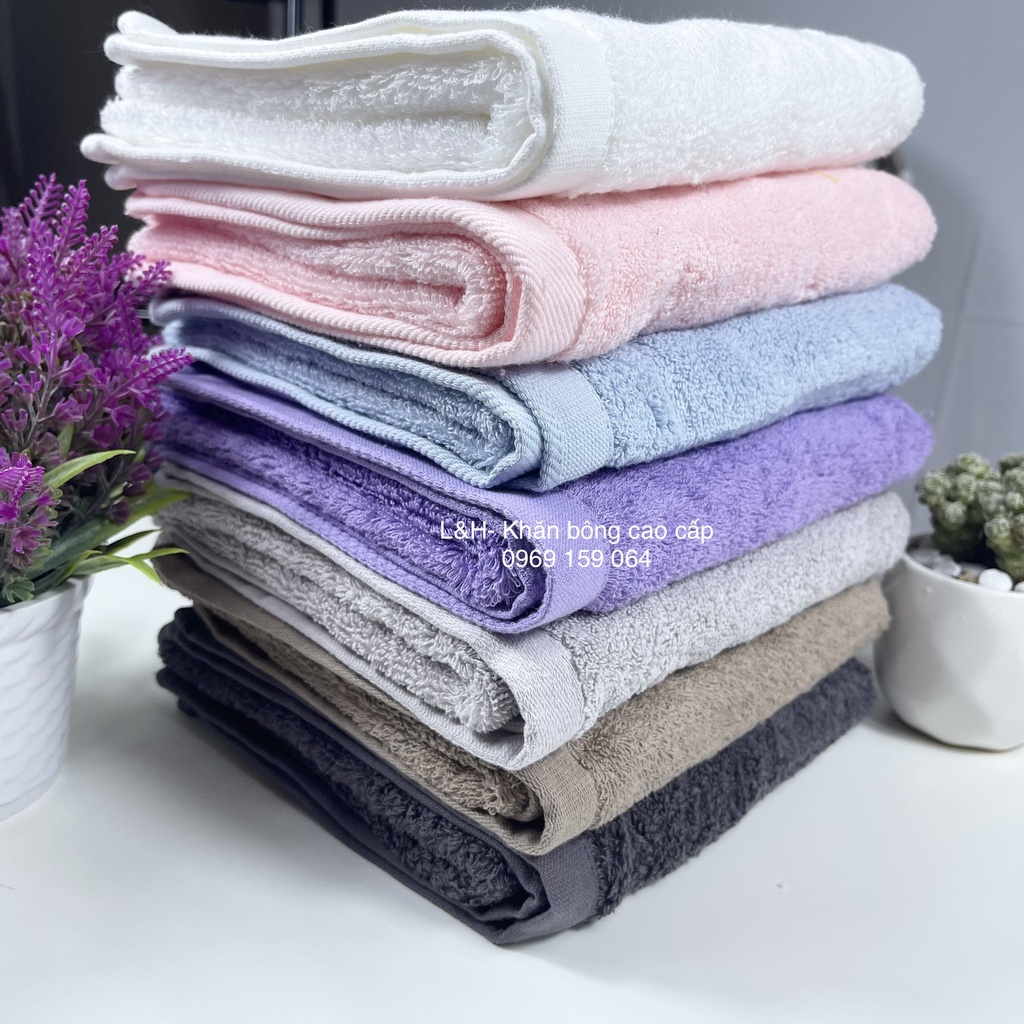 Khăn tắm, khăn lau đầu cotton xuất Châu Âu dư 40* 80cm