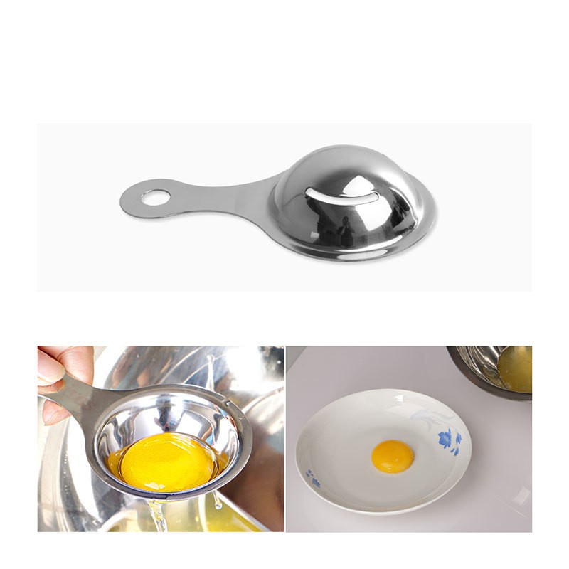 Đồ tách lòng trứng/thìa tách lòng trứng/vợt tách lòng trứng bằng inox 304 cao cấp tiện lợi
