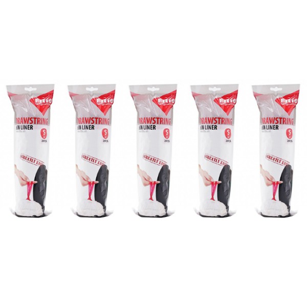 COMBO 5 TÚI RÁC FITIS DÂY RÚT SIZE S cho thùng rác 10-15L