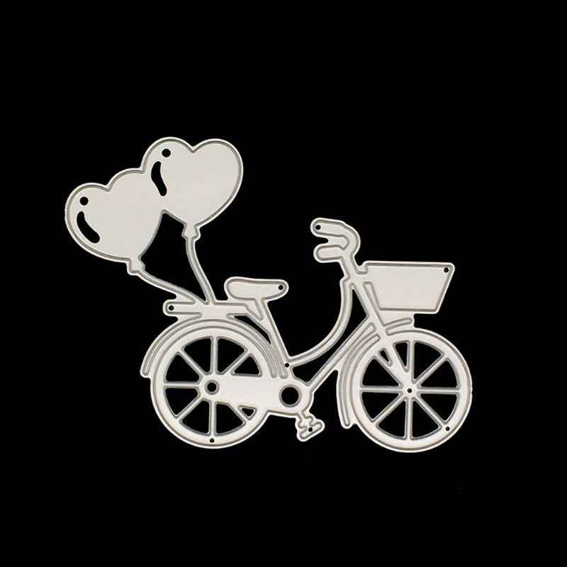 Khuôn Cắt Giấy Làm Từ Kim Loại Hình Khinh Khí Cầu Trang Trí Scrapbook