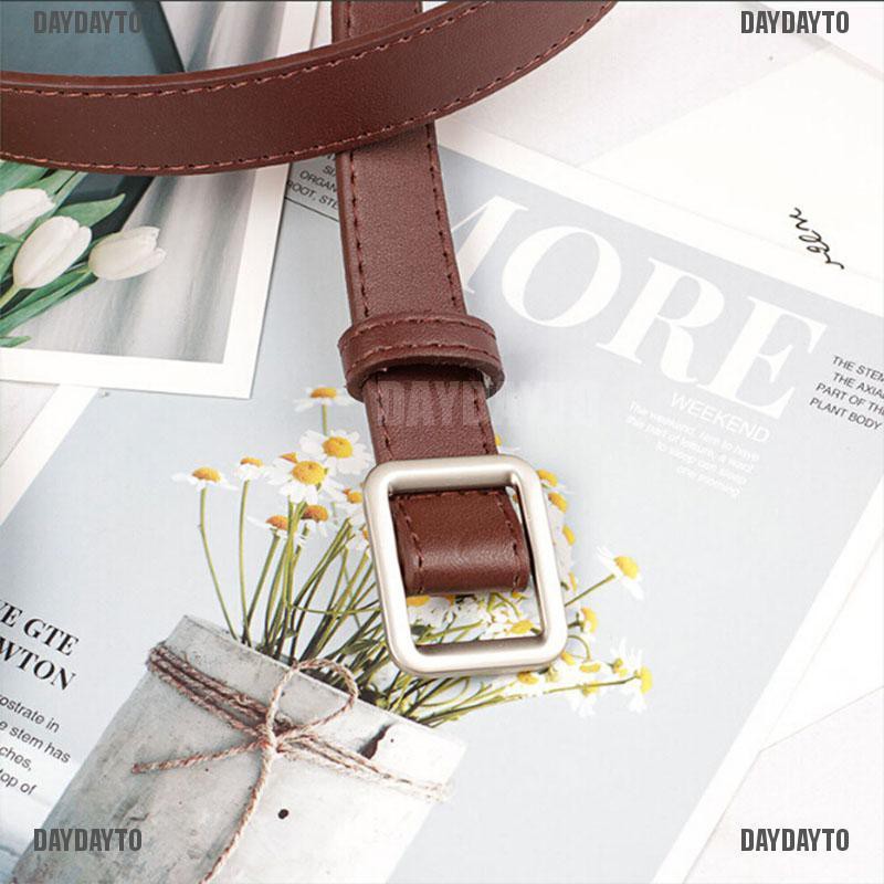 Thắt Lưng Da PU Khóa Cài Cổ Điển Hợp Thời Trang Cho Nữ