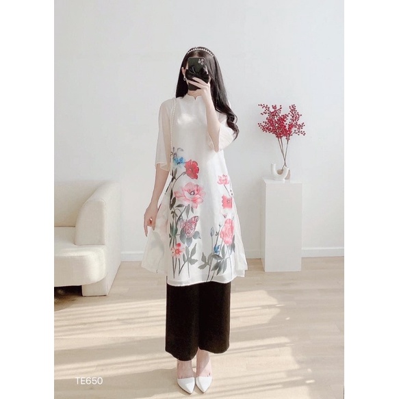 ÁO DÀI CÁCH TÂN HOA TẾT