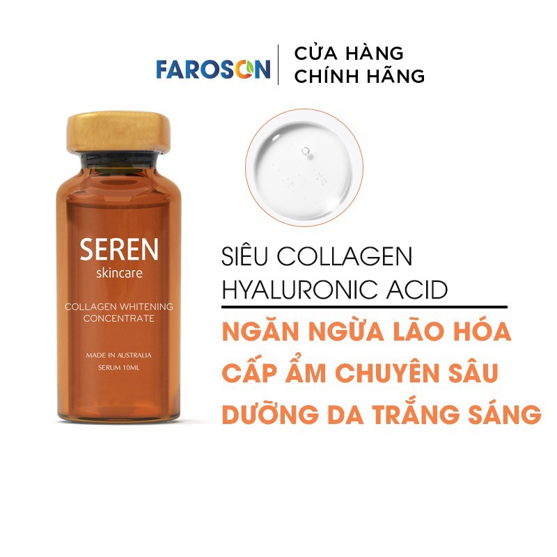 Kem  Serum dưỡng da căng bóng Seren  Collagen Whitening Concentrate Úc 10ml