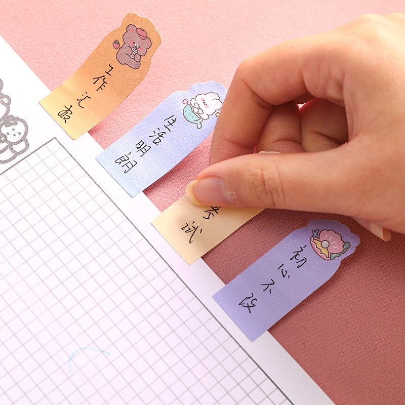 Đánh dấu trang giấy note được chọn mẫu