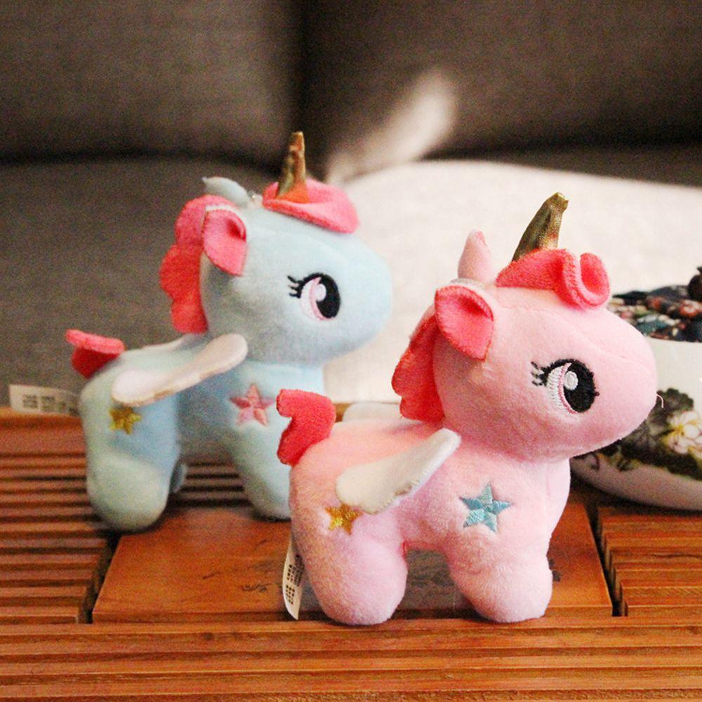 CLEVER Móc Khóa Kỳ Lân Nhồi Bông 10cm Dễ Thương