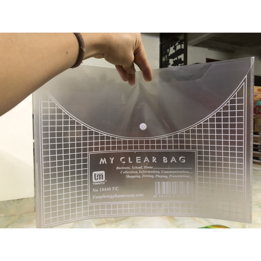 TÚI CLEAR BAG KHỔ F TRÀ MY 18440