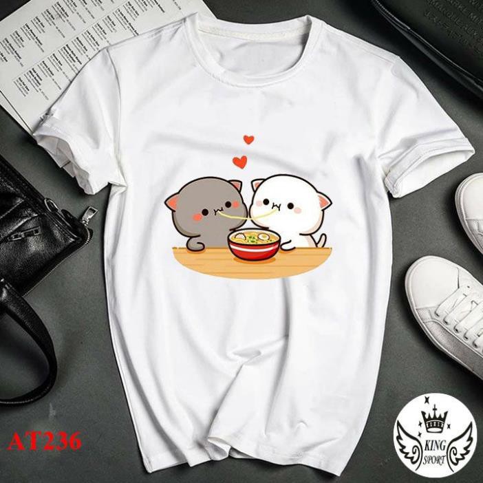 Áo đôi nam nữ tình yêu bạn thân đẹp unisex KING SPORT Áo cặp nam nữ gia đình cao cấp thoáng mát form rộng !