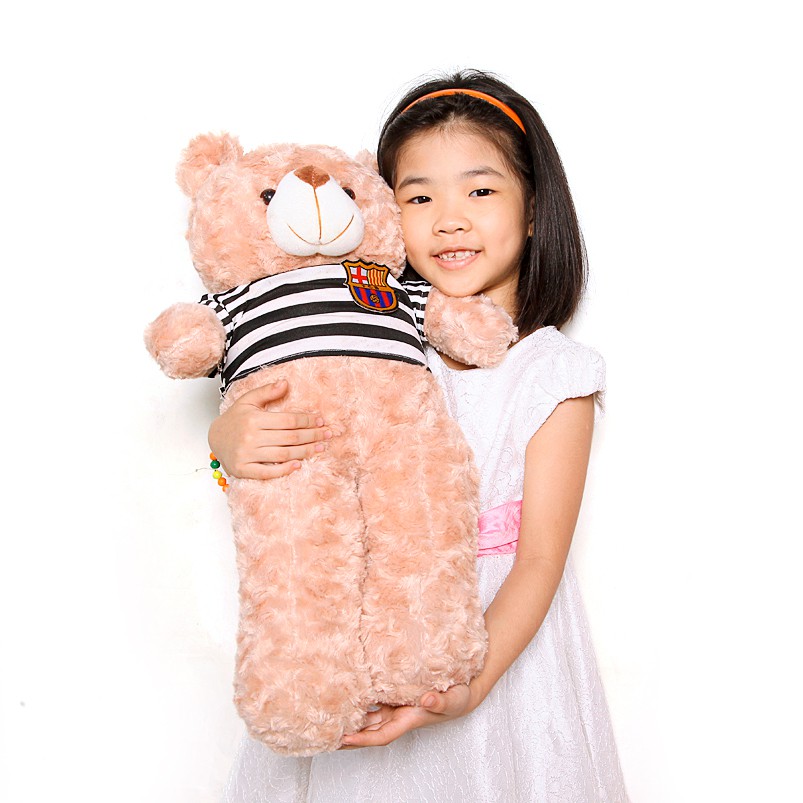 (Ảnh thật trong video )Gấu bông teddy khổ vải 80cm cao 60cm hàng cao cấp - TeddyShop