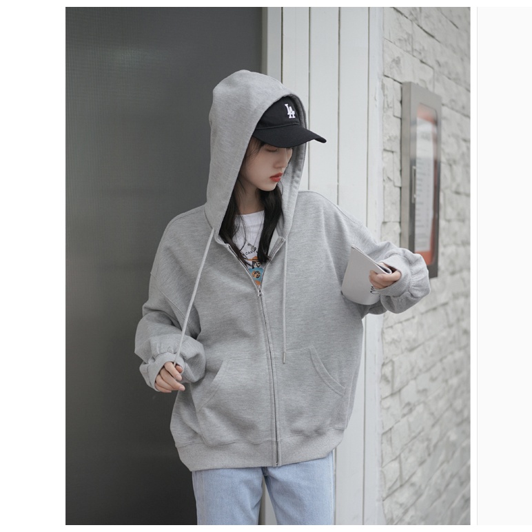 ÁO KHOÁC HOODIE NAM NỮ MÀU ĐEN TRƠN FORM RỘNG TAY PHỒNG ,ÁO HOODIE UNISEX CÓ KHÓA KÉO VẢI NỈ TRƠN