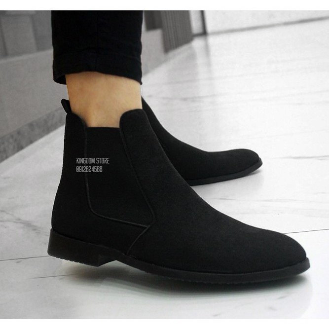 Giày chelsea boots da thời trang hàn quốc, giá rẻ nhất,đế khâu (Ảnh thật 100%)
