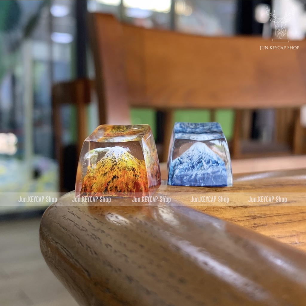 Keycap Resin Núi Phú Sĩ - Nút Bàn Phím Cơ Núi Phú Sĩ - 2 Mùa Thu Đông