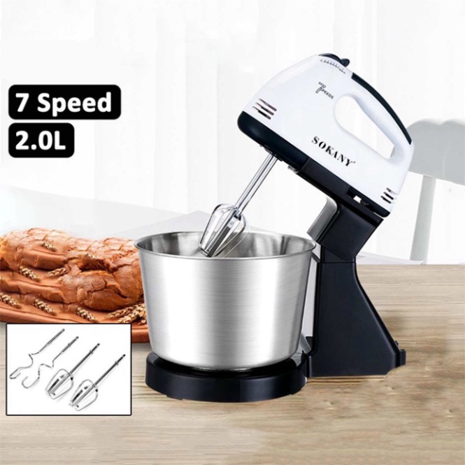 Máy đánh trứng để bàn 7 tốc độ chính hãng  SOKANY 6620