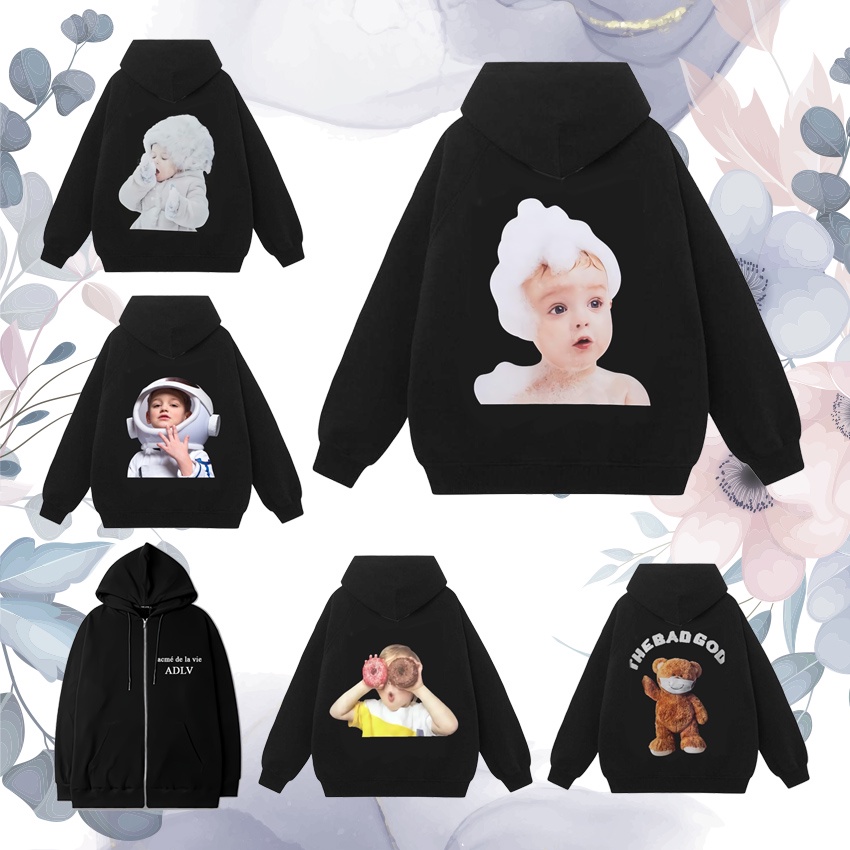 Áo Khoác AD.LV Nỉ Bông Mũ 2 Lớp Full Size Nam Nữ