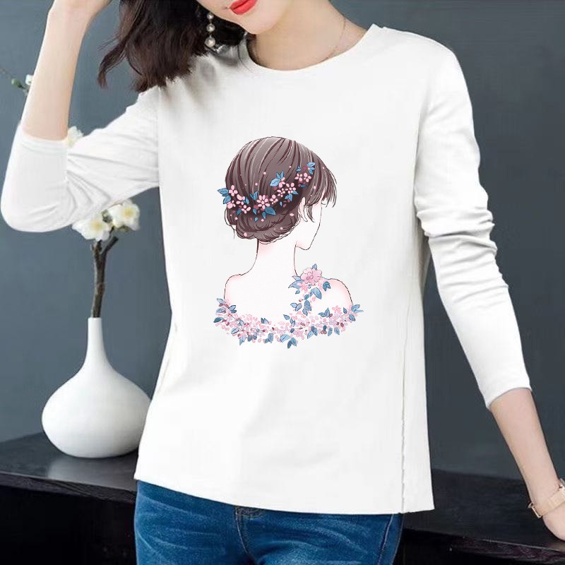 Áo phông nữ dài tay body họa tiết thu đông 2020 | BigBuy360 - bigbuy360.vn