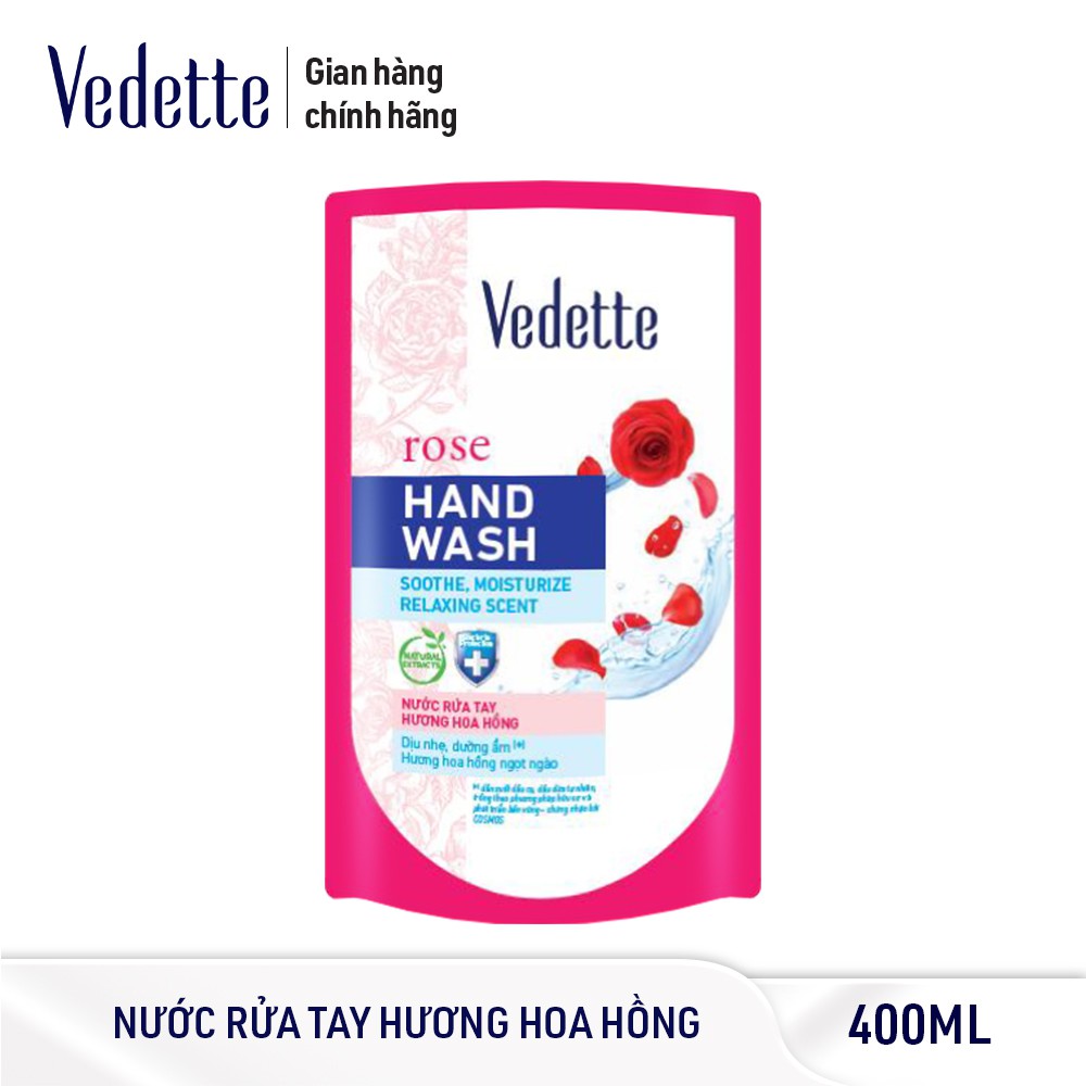 [Tặng kèm nước rửa tay Vedette hoa hồng 400ml] 10 mặt nạ giấy dưỡng trắng da Ngọc trai Vedette