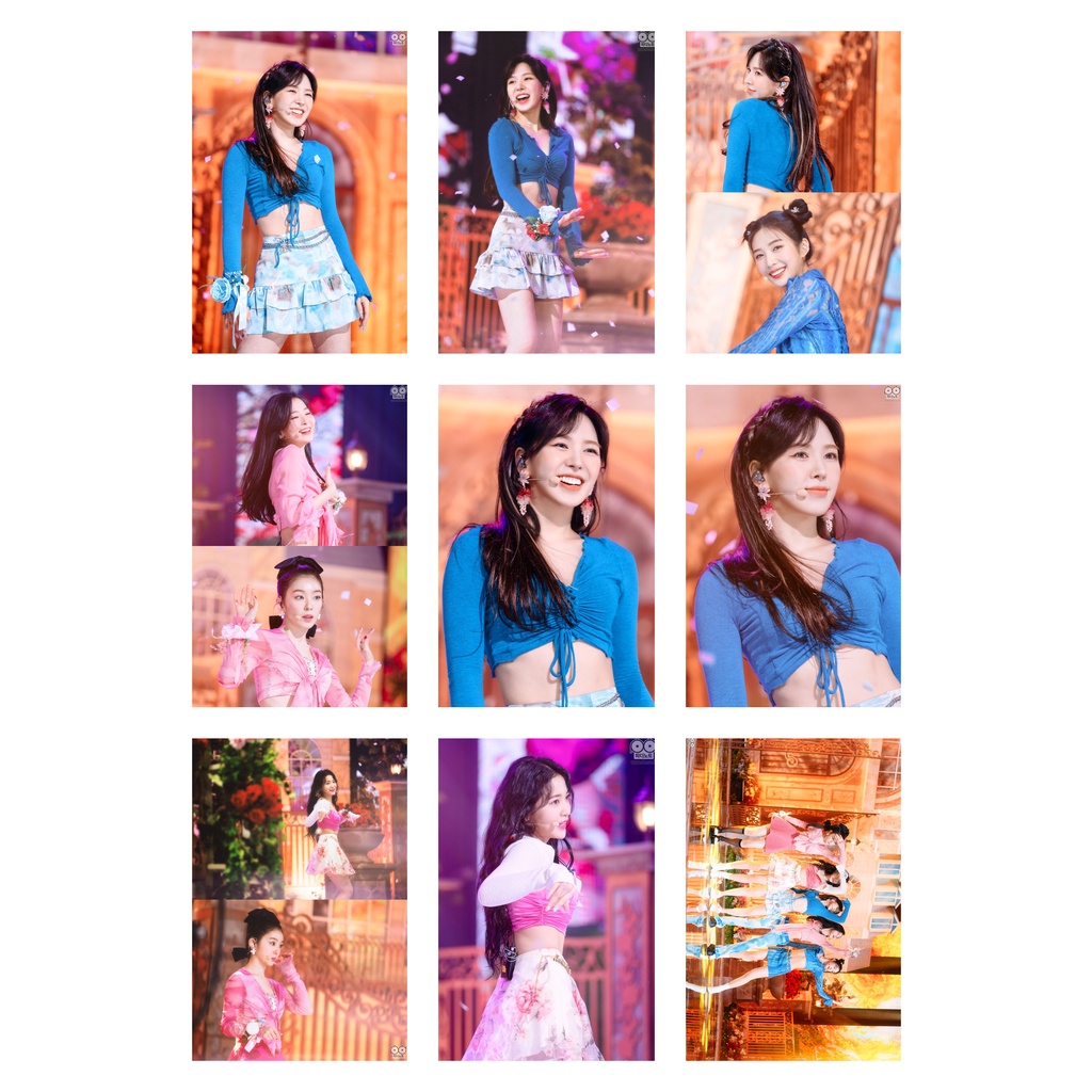 Lomo card 45 ảnh nhóm Red Velvet - Feel My Rhythm - sân khấu Inkigayo