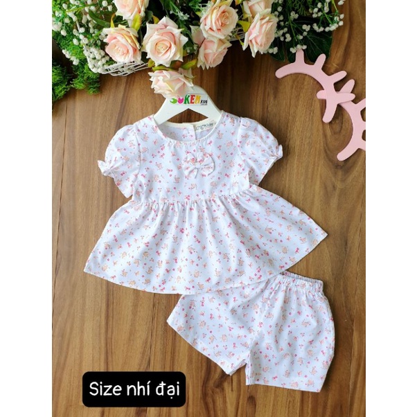 Bộ bé gái kate hoa dễ thương size 2-7