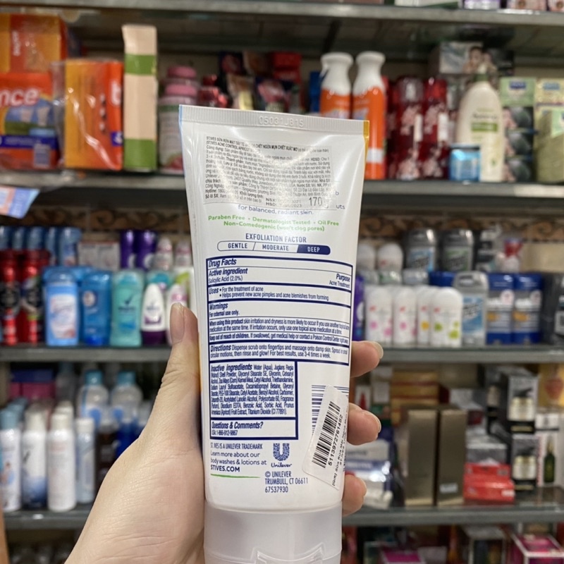 [Chính hãng] Sữa Rửa Mặt St. Ives Ngừa Mụn-Trái Mơ 170G