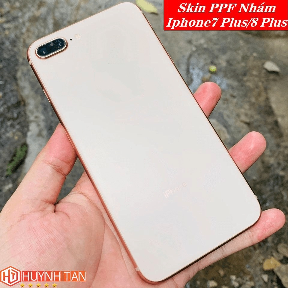 Dán dẻo PPF iphone 7 plus 8 plus trong suốt hoặc nhám chống bám vân tay bảo vệ điện thoại mua 1 tặng 1 huỳnh tân store