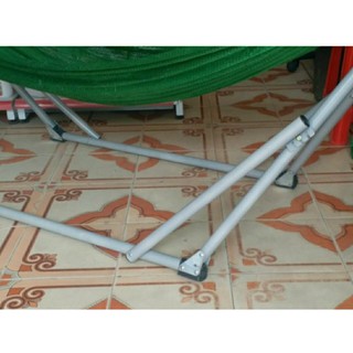 (GIÁ TẠI XƯỞNG) Võng Xếp Sài Gòn Khung Thép Sơn Tĩnh Điện Phi 32 Size Người Lớn Tải trọng 250kg