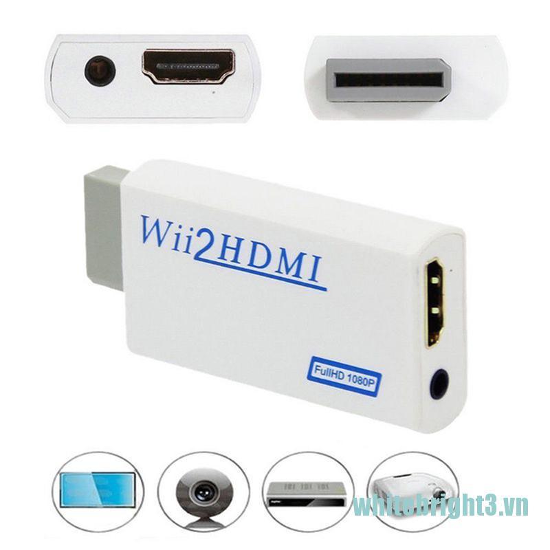 Đầu Chuyển Đổi Hdmi 1080p / 720p Màu Trắng Với Giắc Cắm 3.5mm