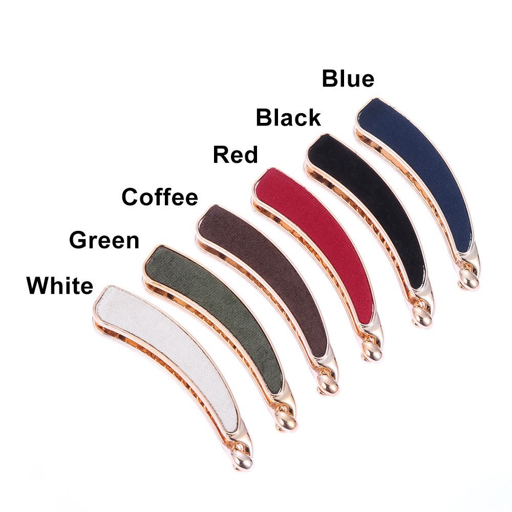 Kẹp tóc màu trơn phong cách cổ điển thời trang cho nữ