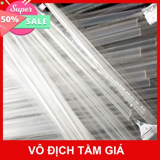 [GIÁ SỈ] ống hút phi 8 bọc màng từng cây màu trắng - dùng cho trà chanh