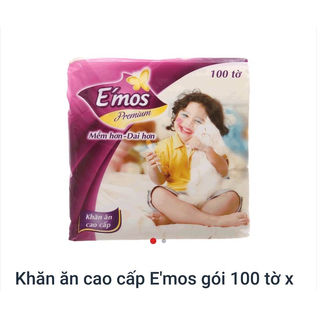 Khăn Giấy Đa Năng E'mos Premium 2 Lớp 100 Tờ