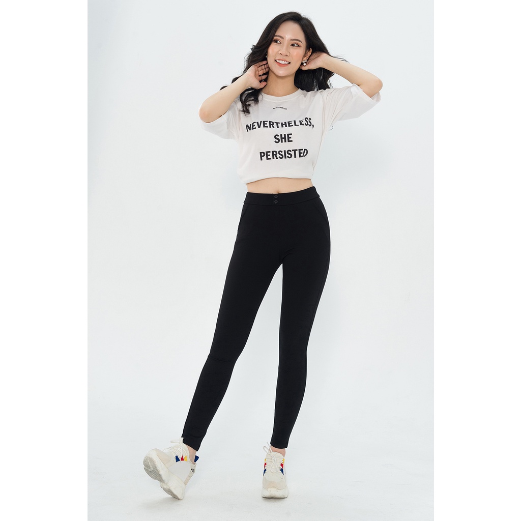 Quần Legging Nữ Cạp Cao LUPERI LP531 Siêu Dai Nâng Mông Gen Bụng Định Hình Eo Tôn Dáng