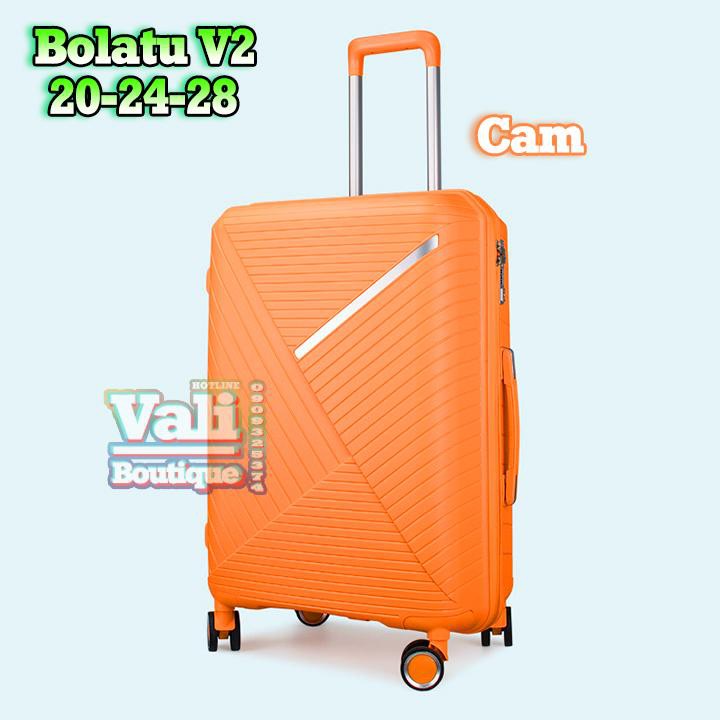 Vali kéo nhựa dẻo PP Bolatu V2 - Cam - Size 20&24&28